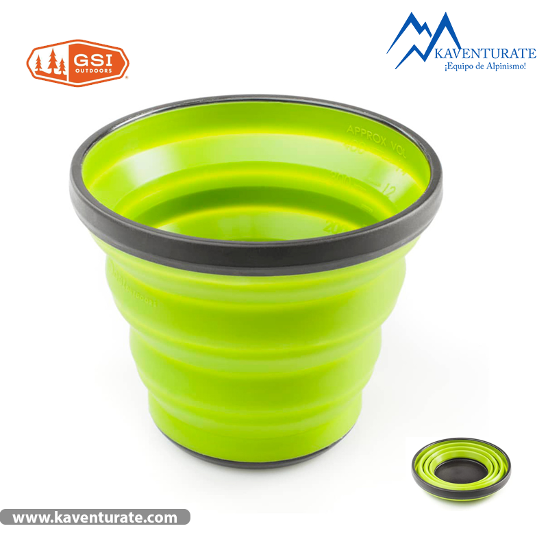 Vaso plegable Escape 17 Fl Oz Verde